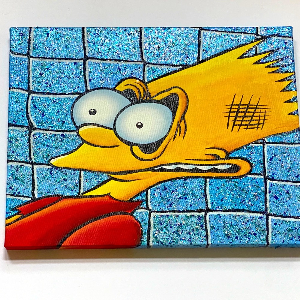 Bart the general, Bart Simpson on canvas